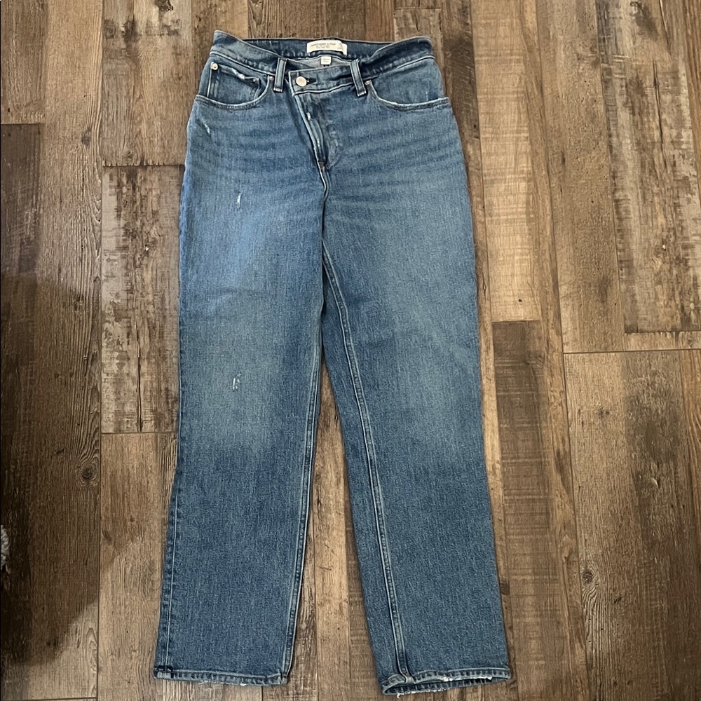 Abercrombie & Fitch Curve Love 90’s Straight Ultra High Rise